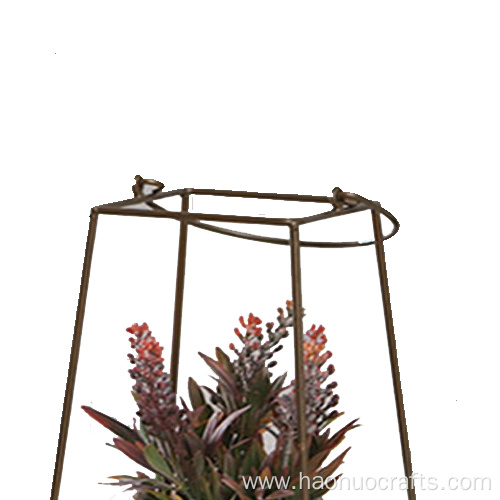 iron decoration hanging style flower holder decoration